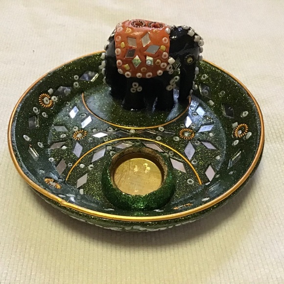 Ethnic elephant boho vibe incense holder - Picture 6 of 8